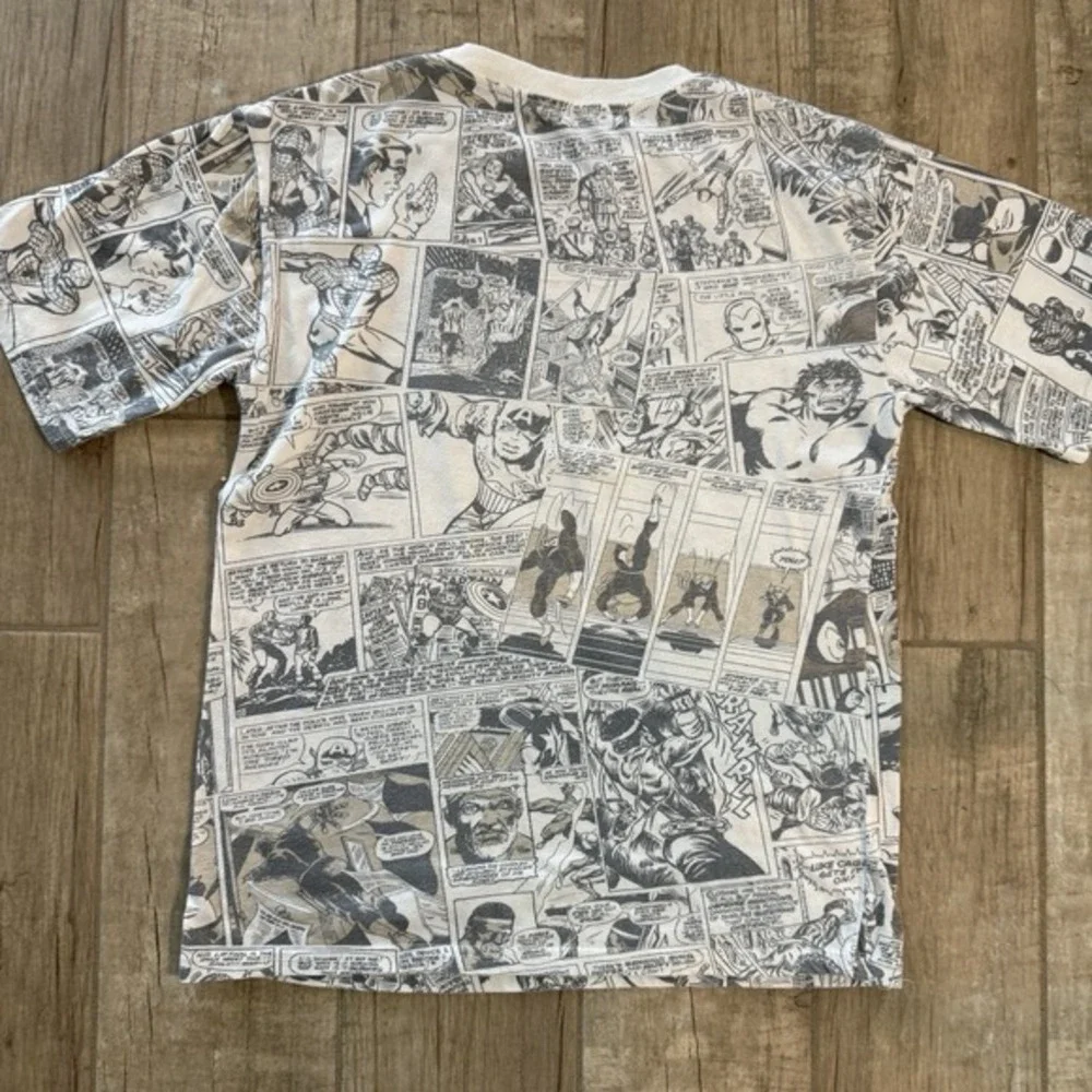 Marvel Comics Youth Size XL (16) Short Sleeve Soft Blend Graphic T Shirt Tagless